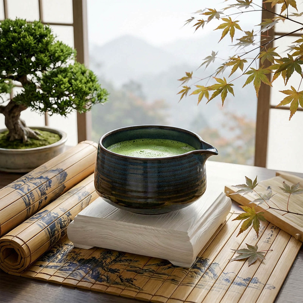 Matchawan – Keramische Matcha Kom met tuit – Ame