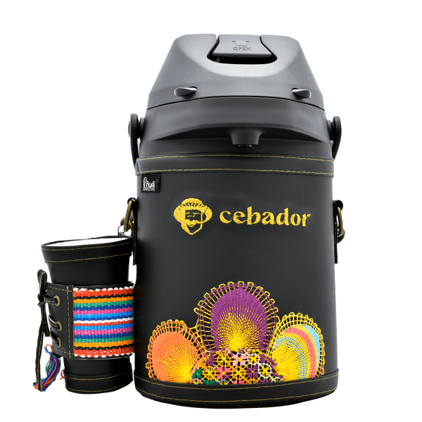 Thermos Pozo de Agua 2,5 l voor yerba mate / infusies - zwart