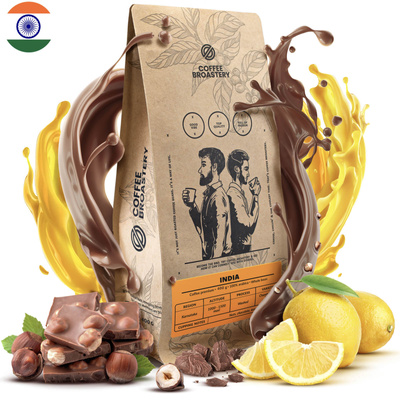 Bro Coffee Roastery - Hele Bonen Koffie India Karnataka Premium 1kg