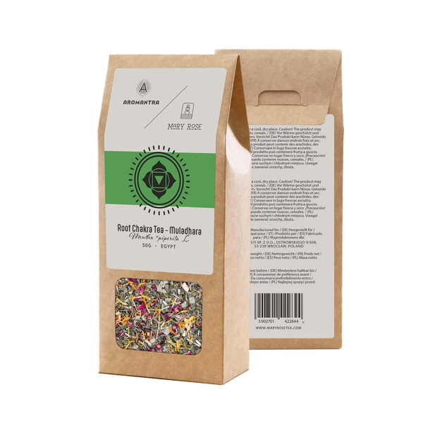 Set voor Wortelchakra (Muladhara): chakrathee + magische steen