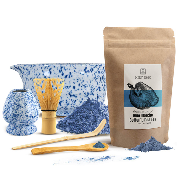 Set om Blue Matcha te bereiden