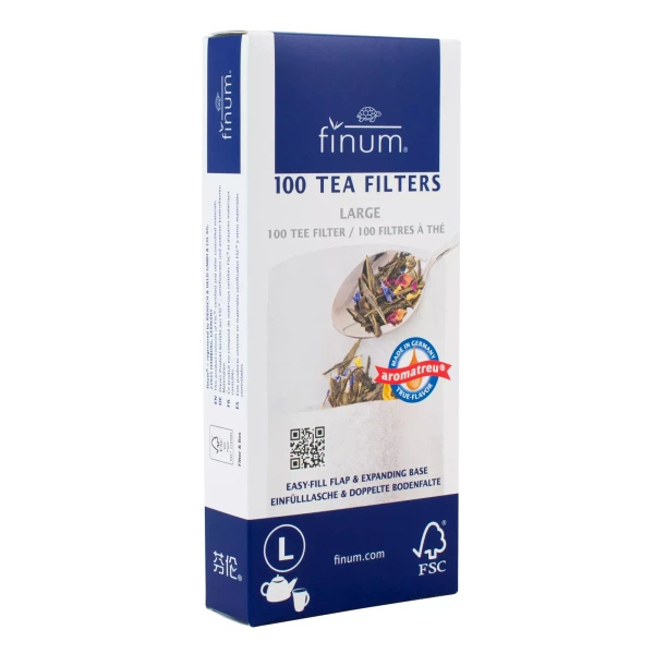 Papieren theefilters – maat L (100 stuks)