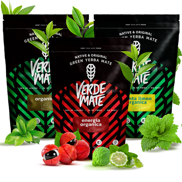 Yerba Mate Set Verde Mate BIO 3x400g