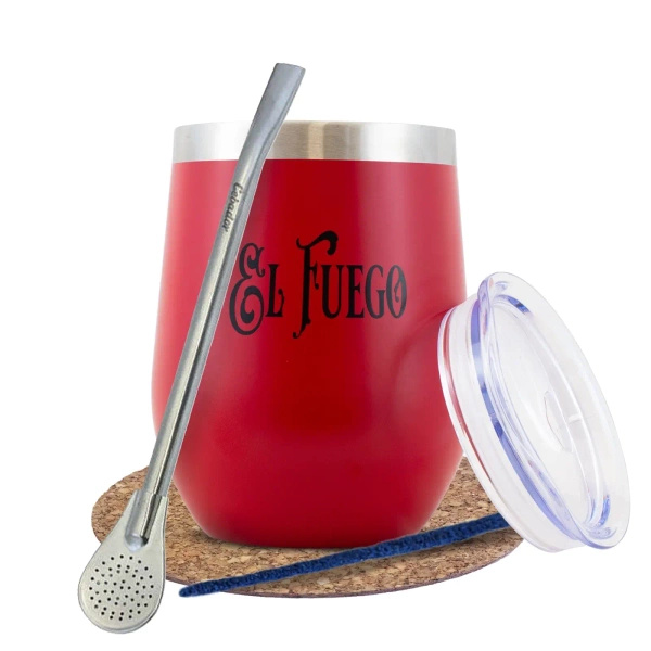 Accessoireset voor yerba mate: TermoLid + Bombilla