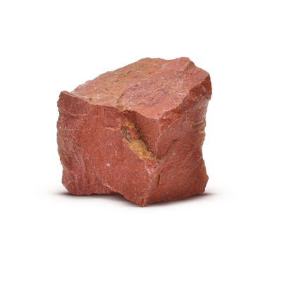 Rode jaspis (ruwe steen) 1 stuk.