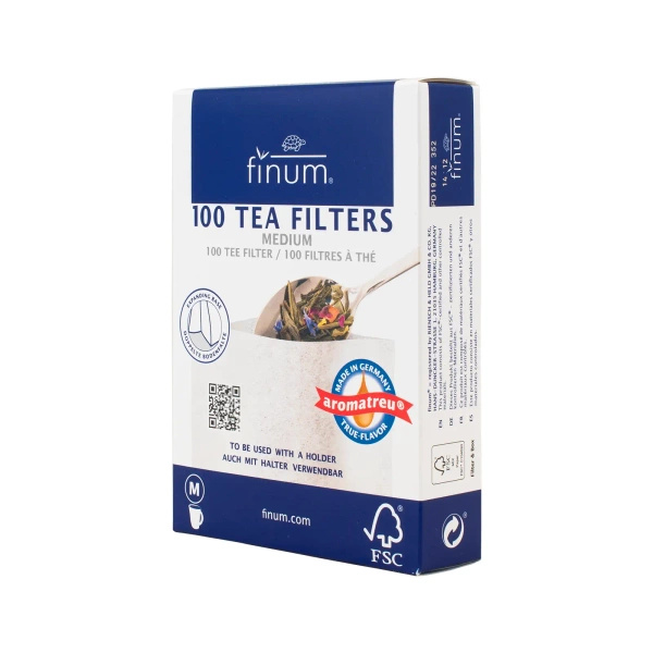 Papieren theefilters – maat M (100 stuks)