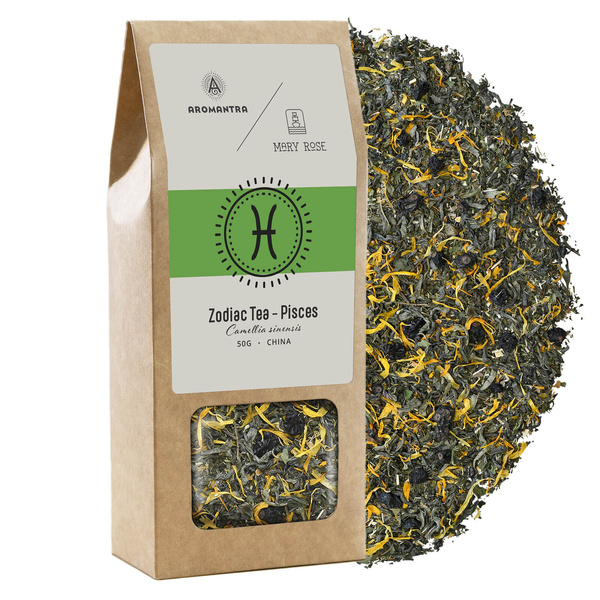 Aromantra x Mary Rose – Dierenriem Thee – Vissen (groene thee) 50 g