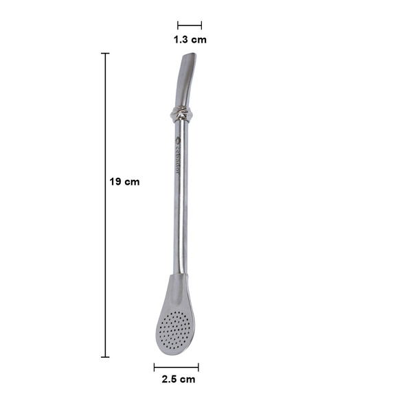 Bombilla LIZA met zilveren ring