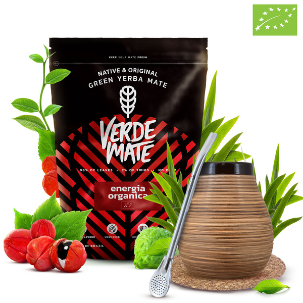 Yerba Mate Set Verde Mate 400g 0,4kg Kalebas + Bombilla