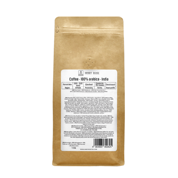 Mary Rose - hele bonen koffie India Karnataka premium 1kg