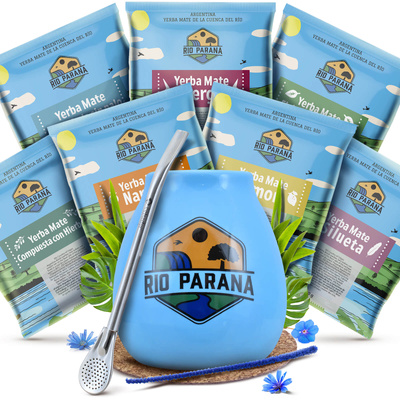 Yerba Mate Rio Parana 7x50g proevenset + accessoires