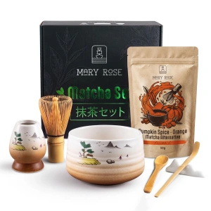 Cadeauset om Orange Matcha te bereiden