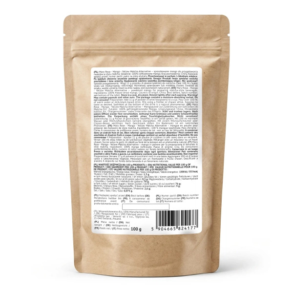 Mary Rose – Yellow Matcha Alternative – Mango (poeder) 100 g