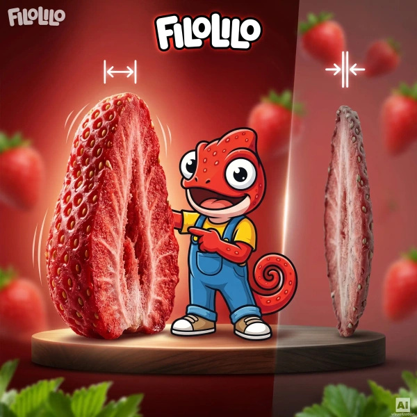FiloLilo – Gevriesdroogde aardbeien (schijfjes) 100 g