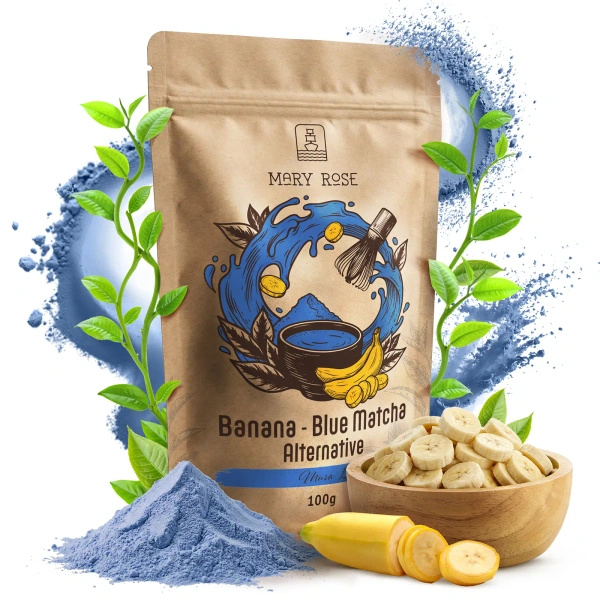 Mary Rose – Blue Matcha Alternative – Banaan (poeder) 100 g