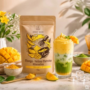 Set met kleurrijke matcha’s: Red Matcha + Orange Matcha + Yellow Matcha