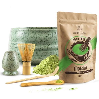 Matcha theezetset: matcha 100g + accessoires