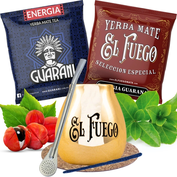 Set Yerba Mate Guarana BIG Tykva Bombilla sterk