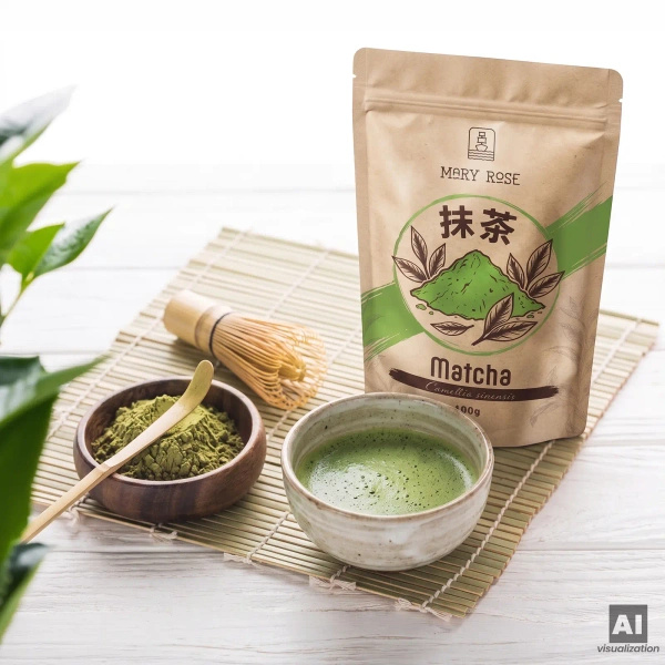 Set van 2 Chinese matcha‑theeën: premium + culinair