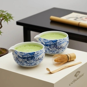 Ceremonieel set voor het zetten van matcha-thee: Japanse BIO matcha 30g + accessoires