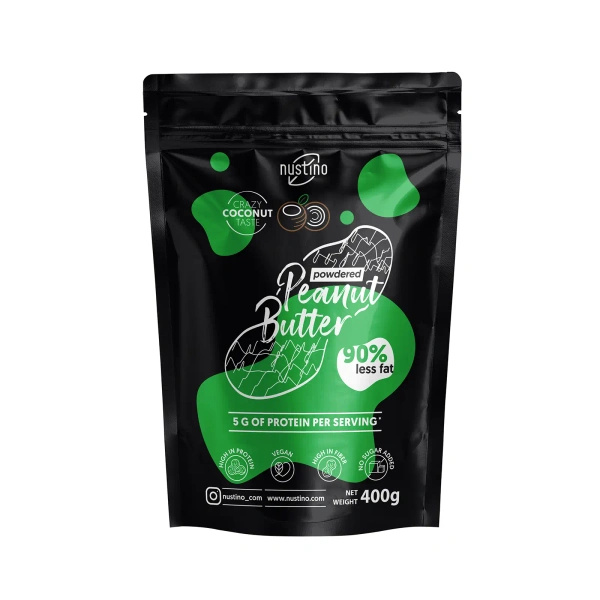 Set pindakaaspoeder Nustino: Classic + Coconut 2x400g