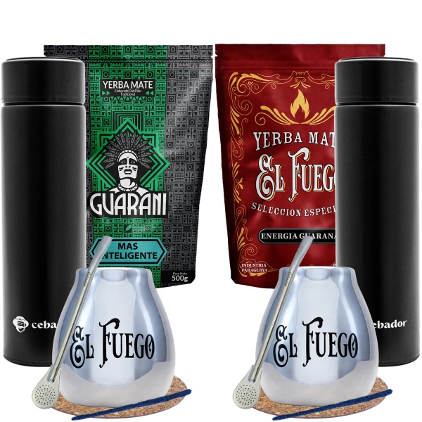 Yerba Mate set voor twee 2x0,5kg Thermo 