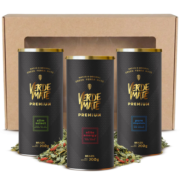 Geschenkset Yerba Mate Verde Mate Premium 3x200g 0,6kg