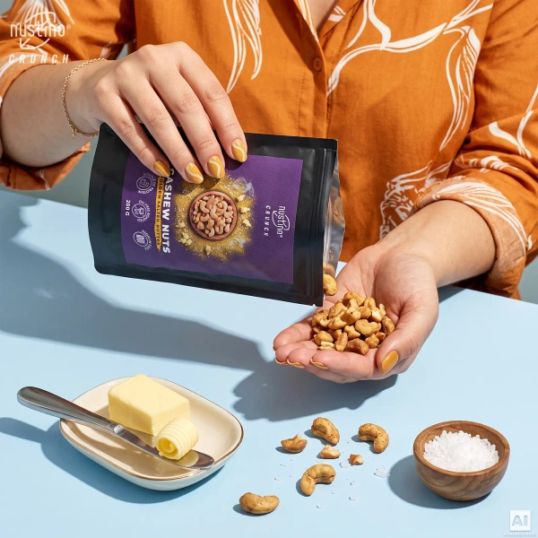 Nustino Crunch – Geroosterde cashewnoten – Golden Salted Butter 200 g