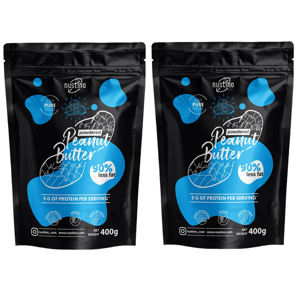 Set 2x Pindakaaspoeder Nustino