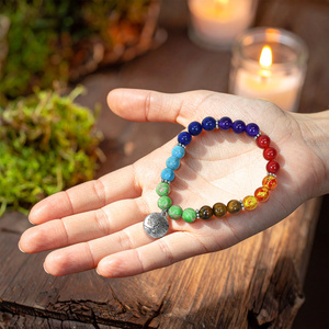 Armband "Zeven Chakra's" – met Levensboom