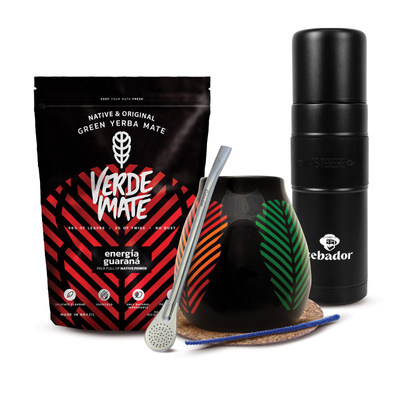 Yerba Mate Set Verde Mate 400g 0,4kg Yerbomos XL + Kalebas + Bombilla