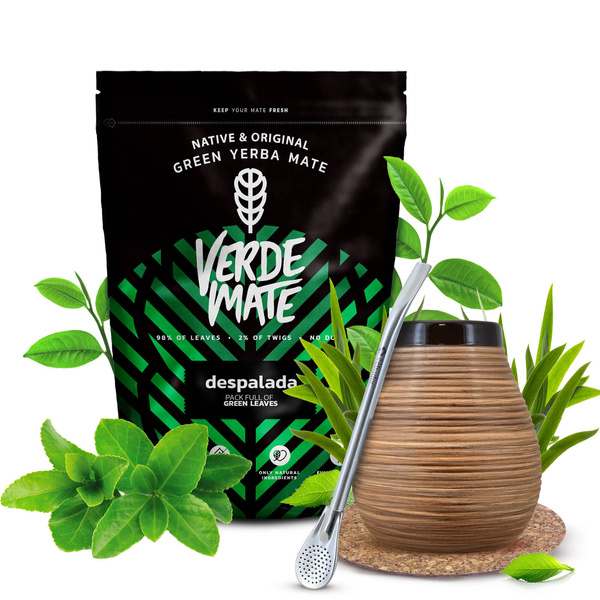 Yerba Mate Set Verde Mate 400g 0,4kg Kalebas + Bombilla
