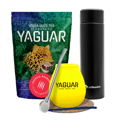 Set Yerba Mate Yaguar Energia 500g 0,5kg Thermosfles