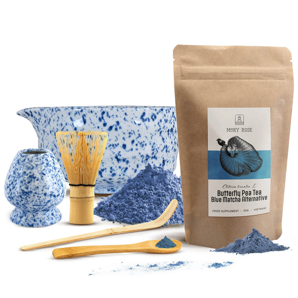 Set om Blue Matcha te bereiden