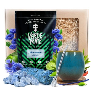 Esoterische Geschenkset: Yerba Mate + Witte Salie + Blauwe Calciet