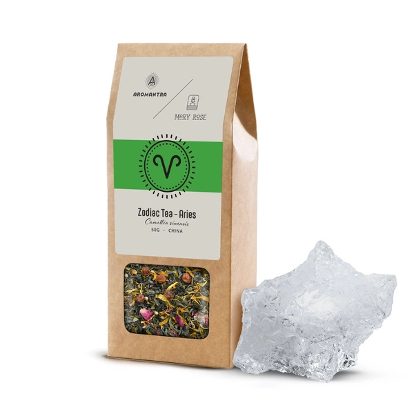 Set voor Leeuw: dierenriem thee + magische steen