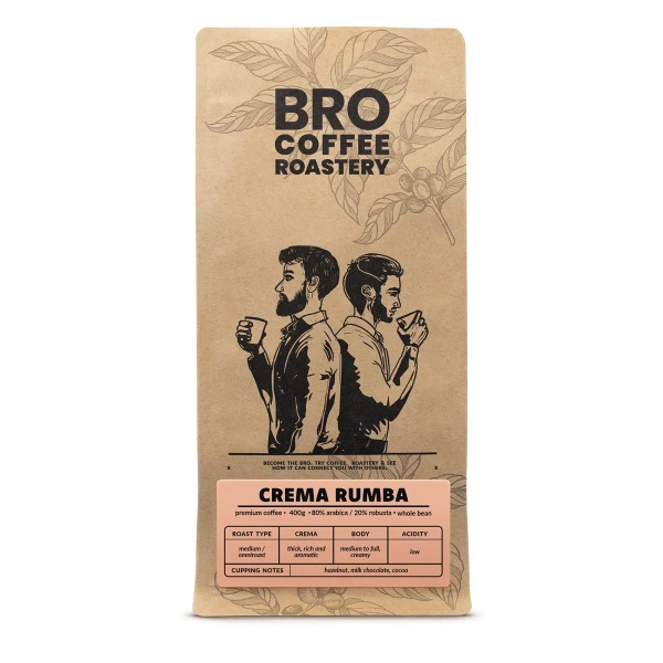 Bro Coffee Roastery – Hele Bonen Koffie Crema Rumba 400 g