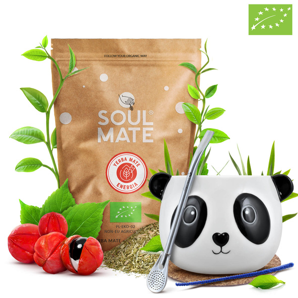 Yerba Mate set Soul Mate Energia 500g Kalebas + Bombilla