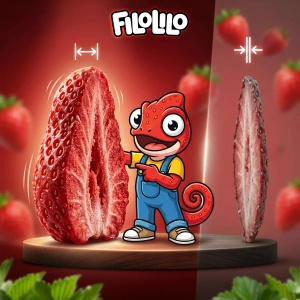 FiloLilo – Gevriesdroogde aardbeien (schijfjes) 100 g