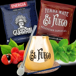 Set Yerba Mate Guarana BIG Tykva Bombilla sterk