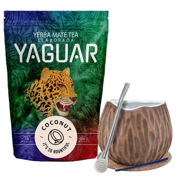 Yerba Mate Yaguar Kokosnoot Startersset 500g