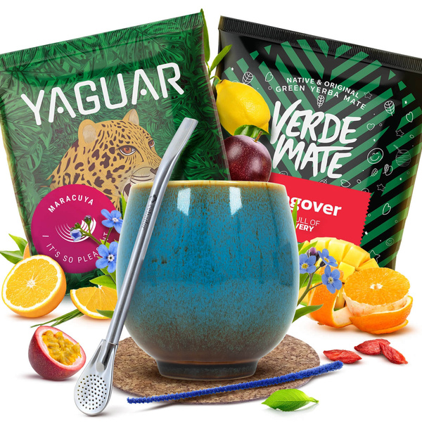 Yerba Mate set 2x50g Kalebas + Bombilla
