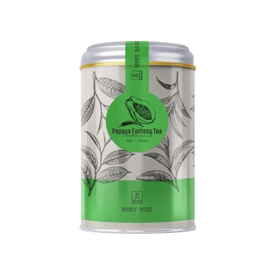 Mary Rose - Papaya Fantasy Groene Thee in blik - 50g