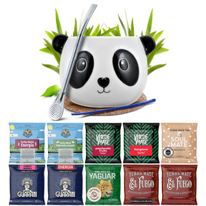 Yerba Mate 10x50g 500g proevenset + accessoires
