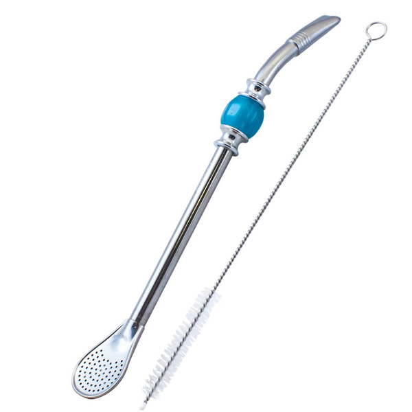 Bombilla Grande met blauwe steen