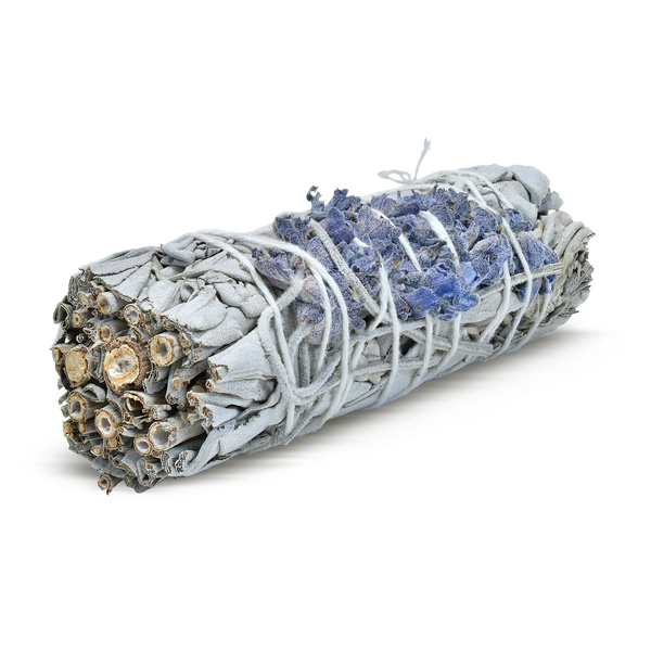 Meditatie set: witte salie wierook + rozenkwarts