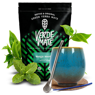 Yerba Mate Set Verde Mate 500g 0,5kg Kalebas + Bombilla