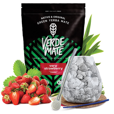 Yerba Mate Set Verde Mate 500g 0,5kg Kalebas + Bombilla