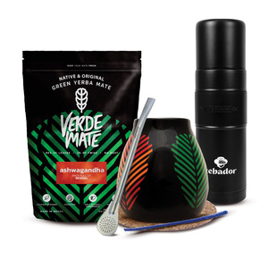 Yerba Mate Set Verde Mate 400g 0,4kg Yerbomos XL + Kalebas + Bombilla