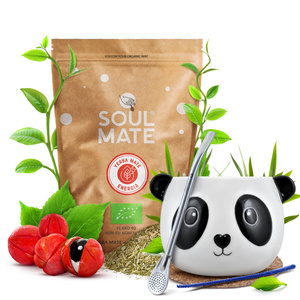 Yerba Mate set Soul Mate Energia 500g Kalebas + Bombilla